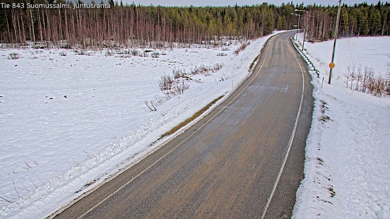 Kelikamerat Kuva Tie 843 Suomussalmi, Juntusranta, Suomussalmi, Kainuu
