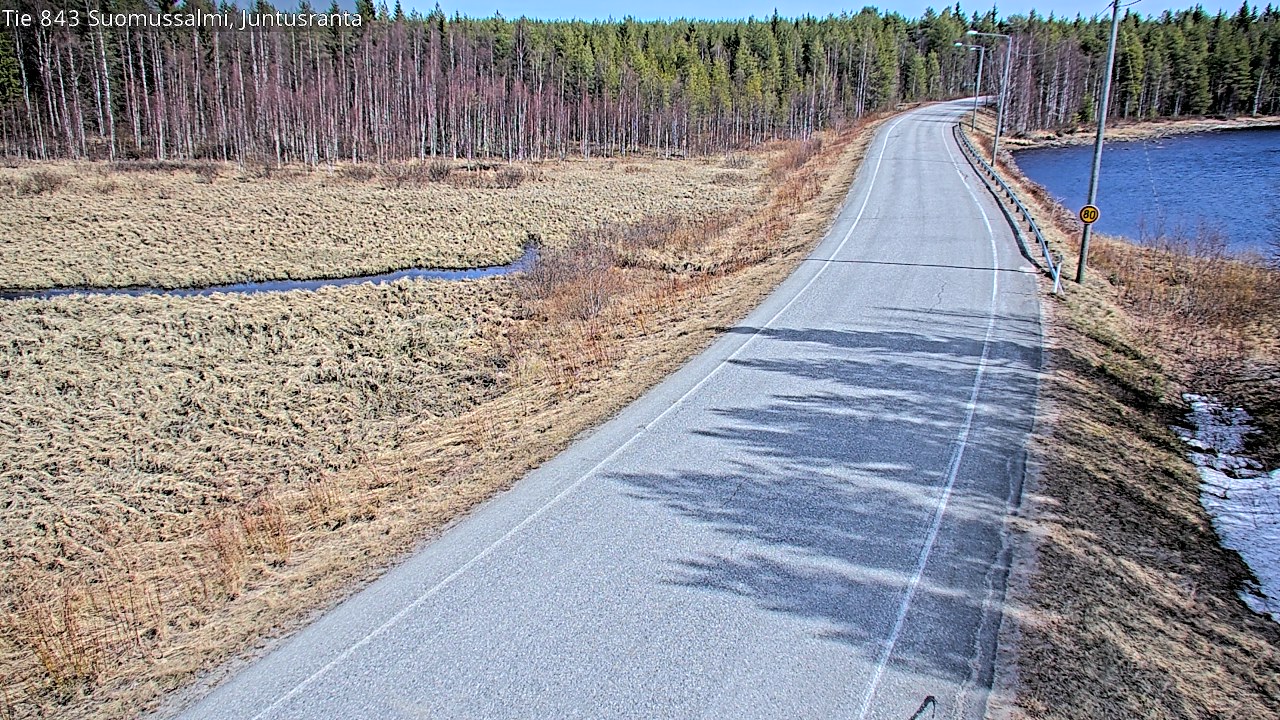 Kelikamerat Kuva Tie 843 Suomussalmi, Juntusranta, Suomussalmi, Kainuu