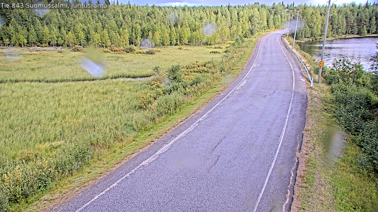 Weather Camera Image Road 843 Suomussalmi, Juntusranta, Suomussalmi, Kainuu