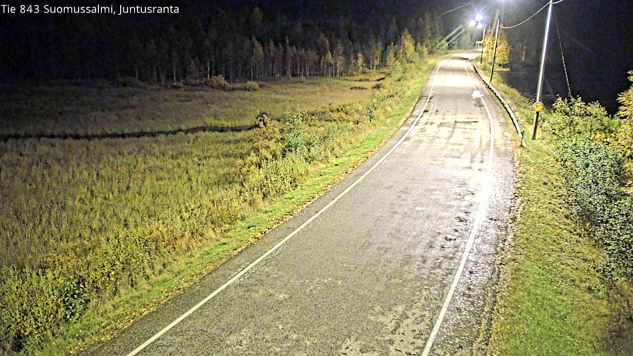 Kelikamerat Kuva Tie 843 Suomussalmi, Juntusranta, Suomussalmi, Kainuu