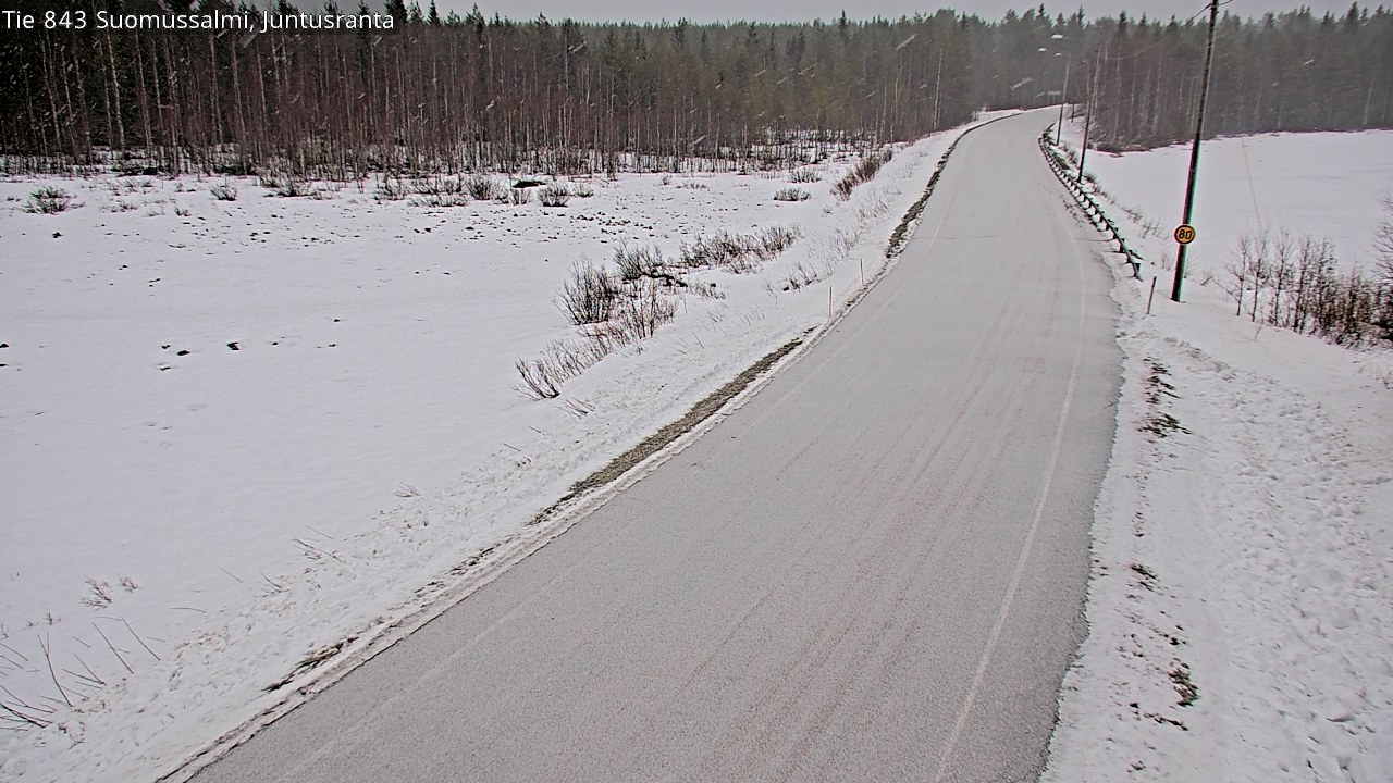 Kelikamerat Kuva Tie 843 Suomussalmi, Juntusranta, Suomussalmi, Kainuu