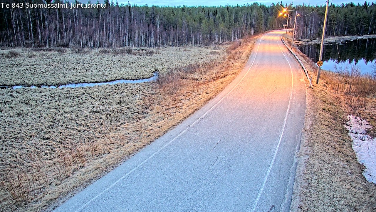 Kelikamerat Kuva Tie 843 Suomussalmi, Juntusranta, Suomussalmi, Kainuu