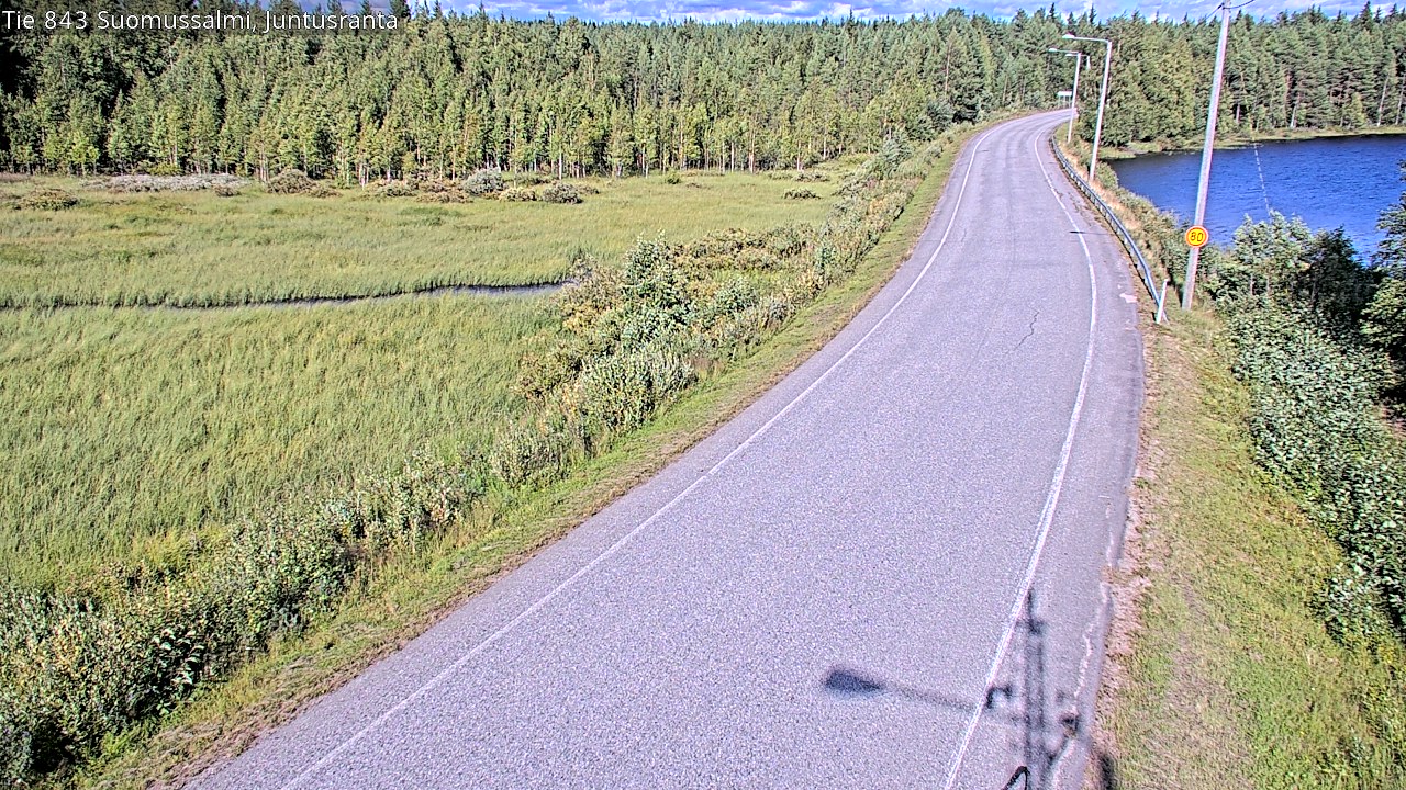 Kelikamerat Kuva Tie 843 Suomussalmi, Juntusranta, Suomussalmi, Kainuu