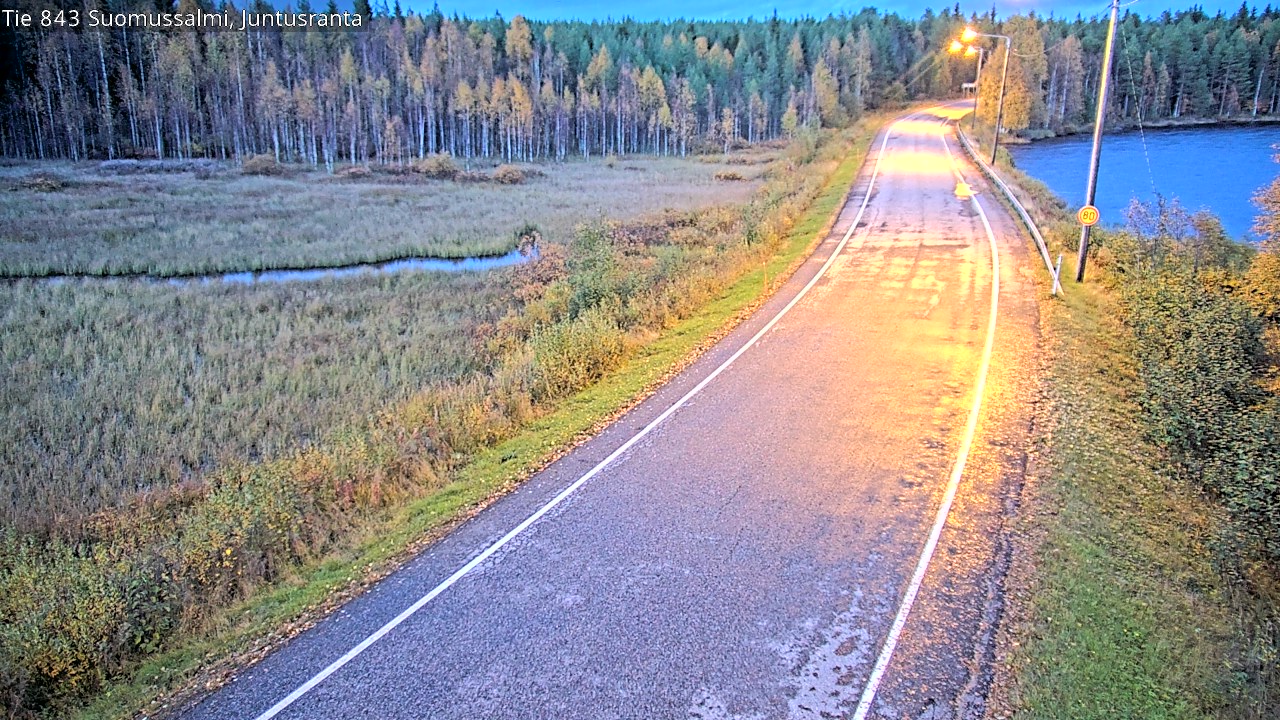 Kelikamerat Kuva Tie 843 Suomussalmi, Juntusranta, Suomussalmi, Kainuu