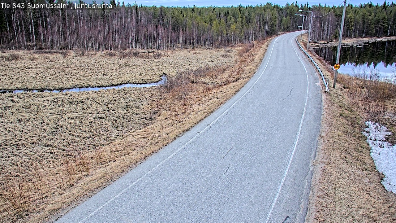Kelikamerat Kuva Tie 843 Suomussalmi, Juntusranta, Suomussalmi, Kainuu