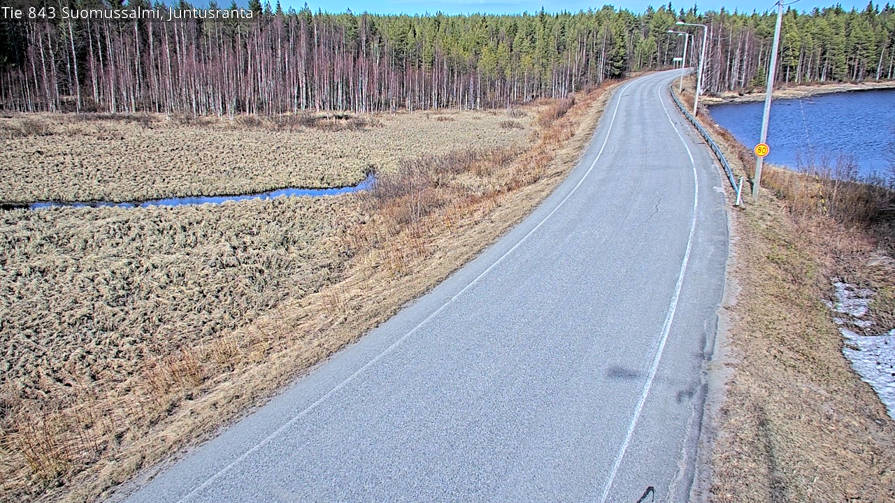 Kelikamerat Kuva Tie 843 Suomussalmi, Juntusranta, Suomussalmi, Kainuu