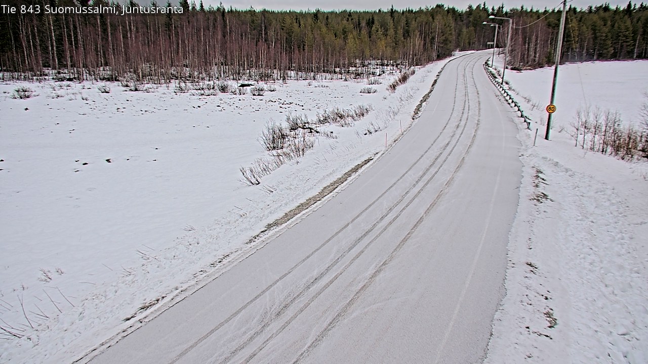 Kelikamerat Kuva Tie 843 Suomussalmi, Juntusranta, Suomussalmi, Kainuu
