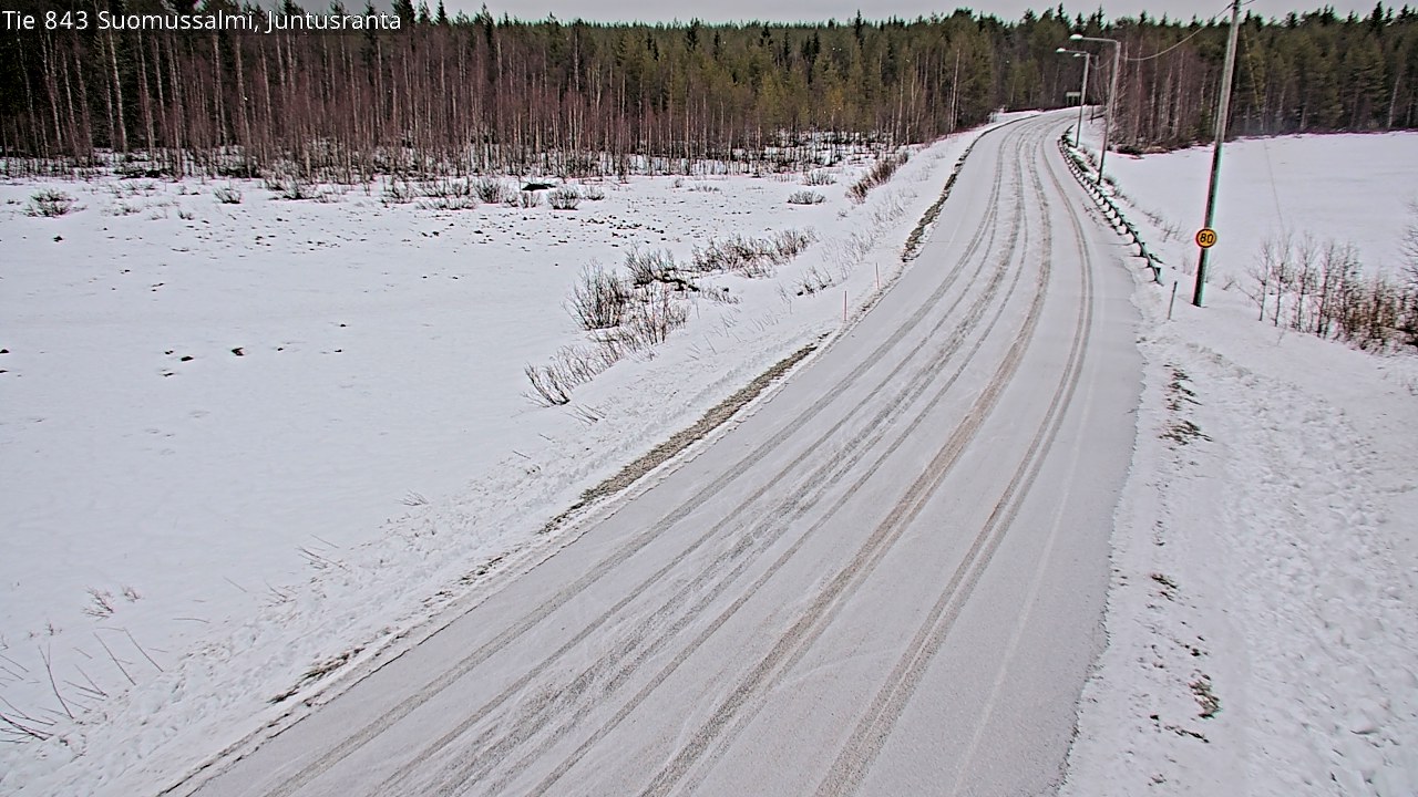Kelikamerat Kuva Tie 843 Suomussalmi, Juntusranta, Suomussalmi, Kainuu
