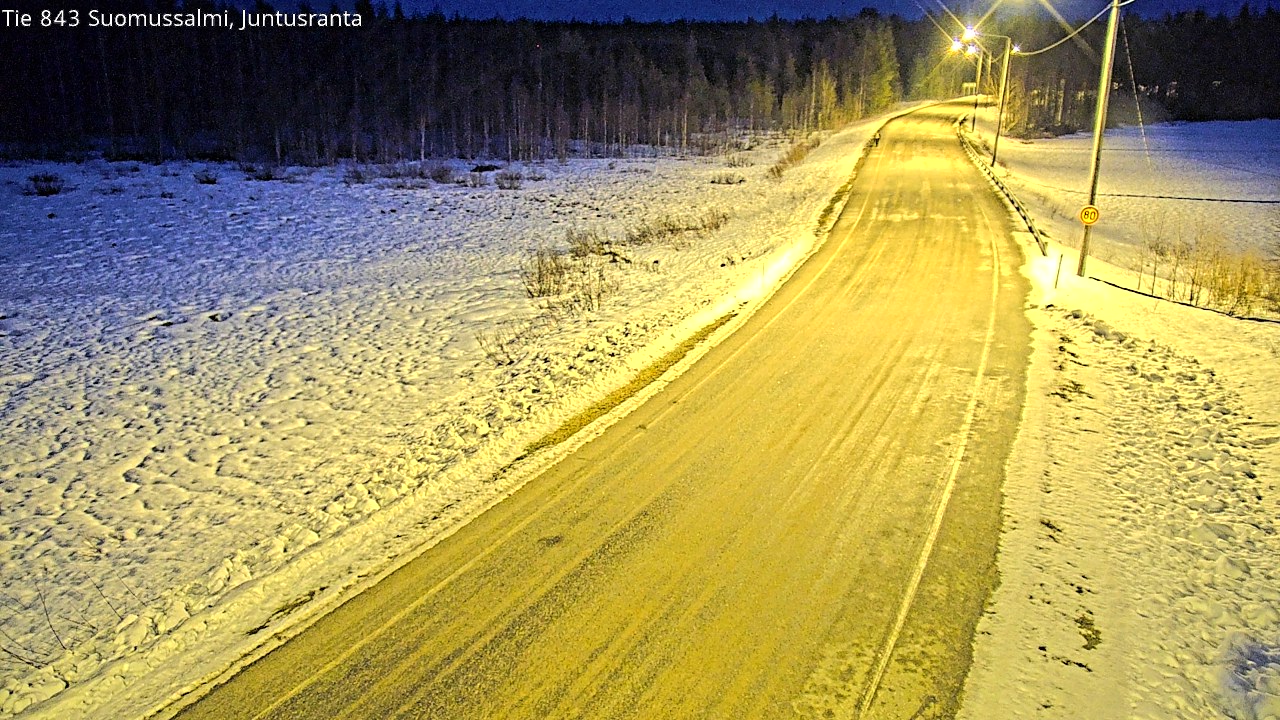 Kelikamerat Kuva Tie 843 Suomussalmi, Juntusranta, Suomussalmi, Kainuu