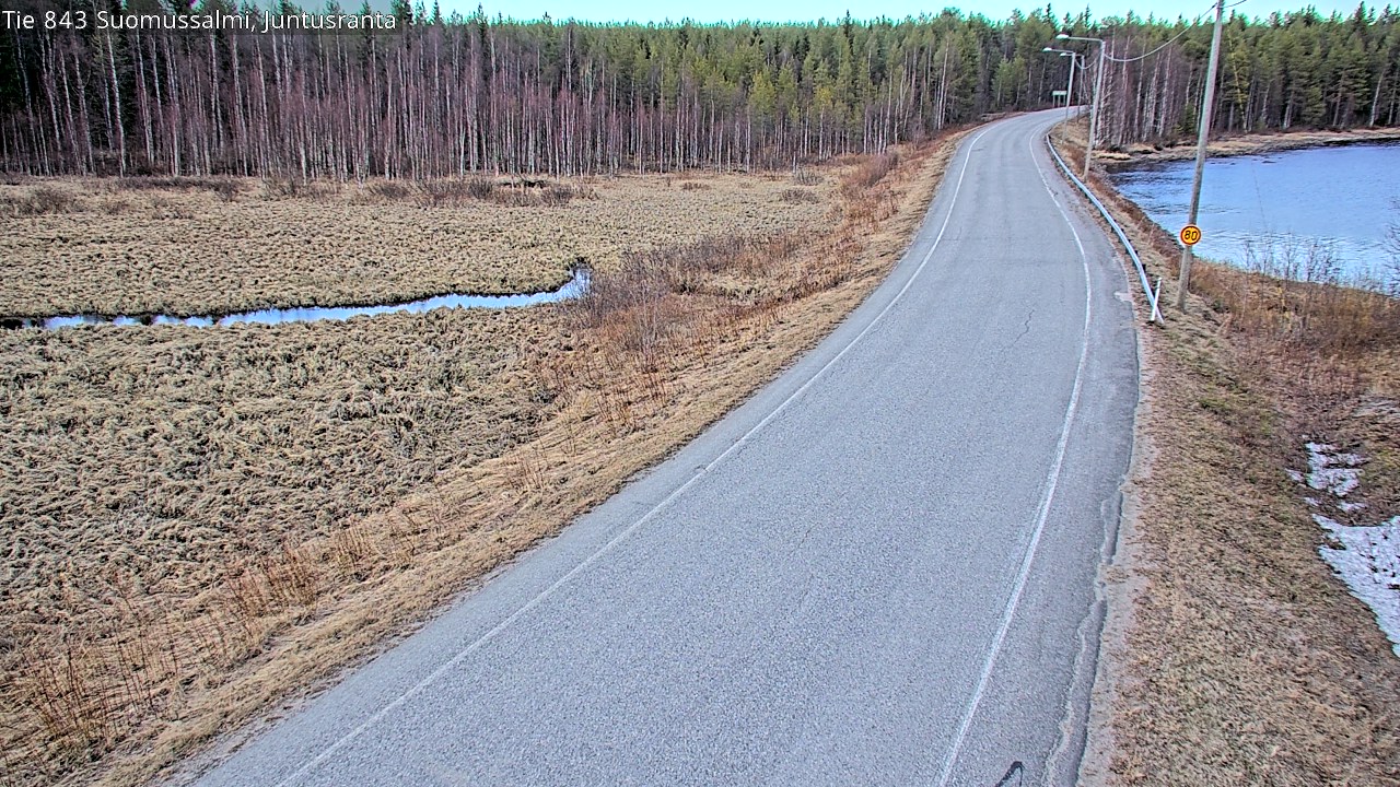Kelikamerat Kuva Tie 843 Suomussalmi, Juntusranta, Suomussalmi, Kainuu
