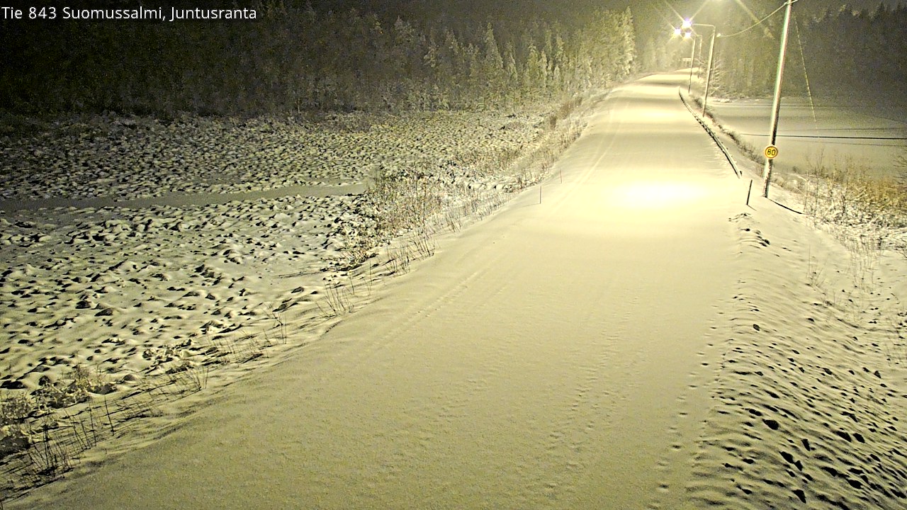 Weather Camera Image Road 843 Suomussalmi, Juntusranta, Suomussalmi, Kainuu