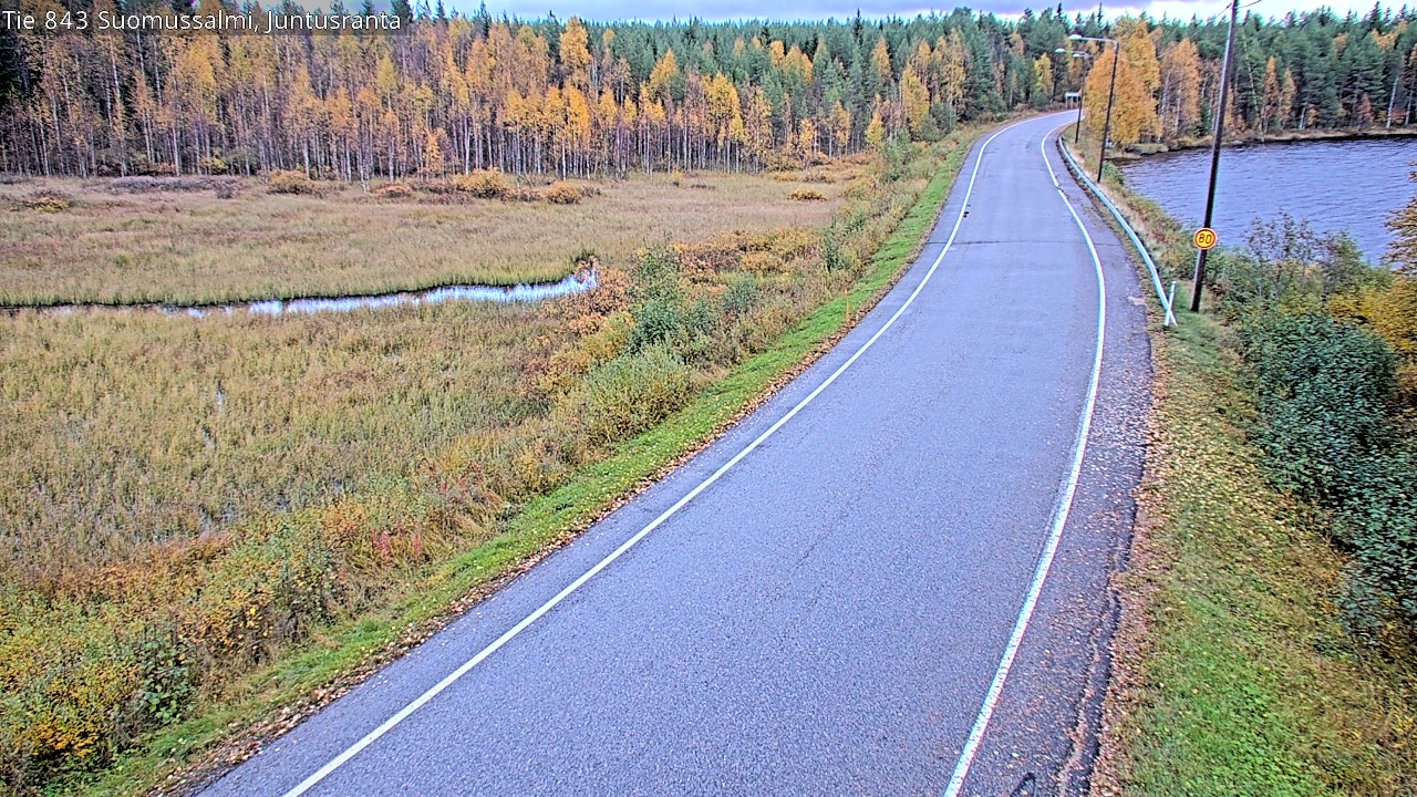 Kelikamerat Kuva Tie 843 Suomussalmi, Juntusranta, Suomussalmi, Kainuu