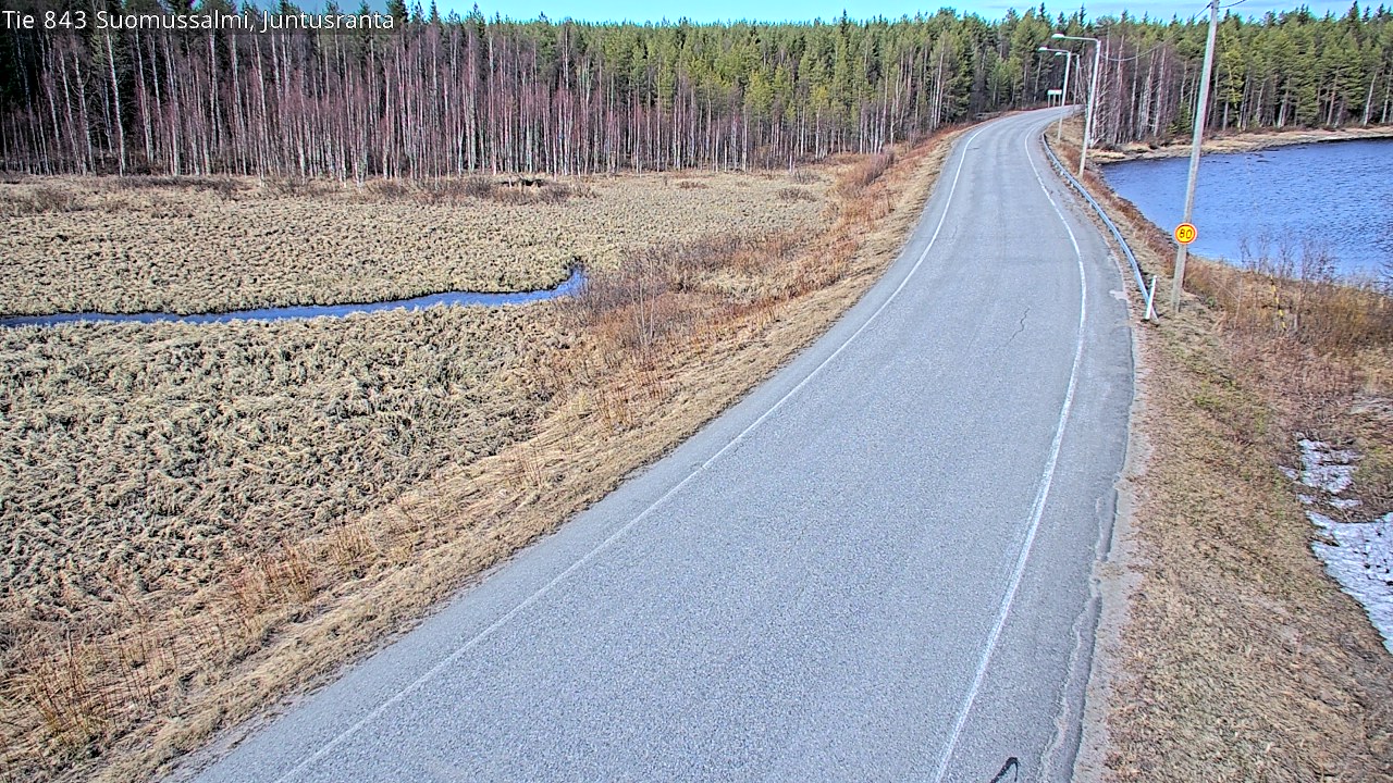 Kelikamerat Kuva Tie 843 Suomussalmi, Juntusranta, Suomussalmi, Kainuu
