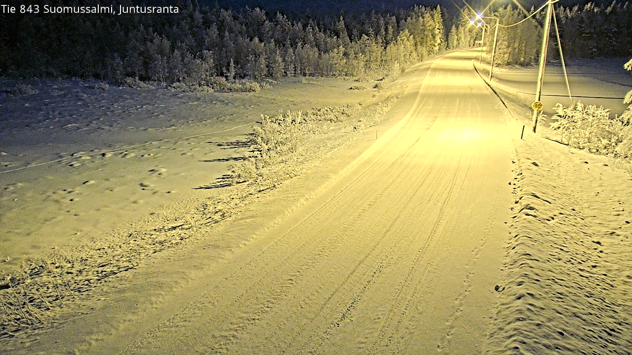 Kelikamerat Kuva Tie 843 Suomussalmi, Juntusranta, Suomussalmi, Kainuu