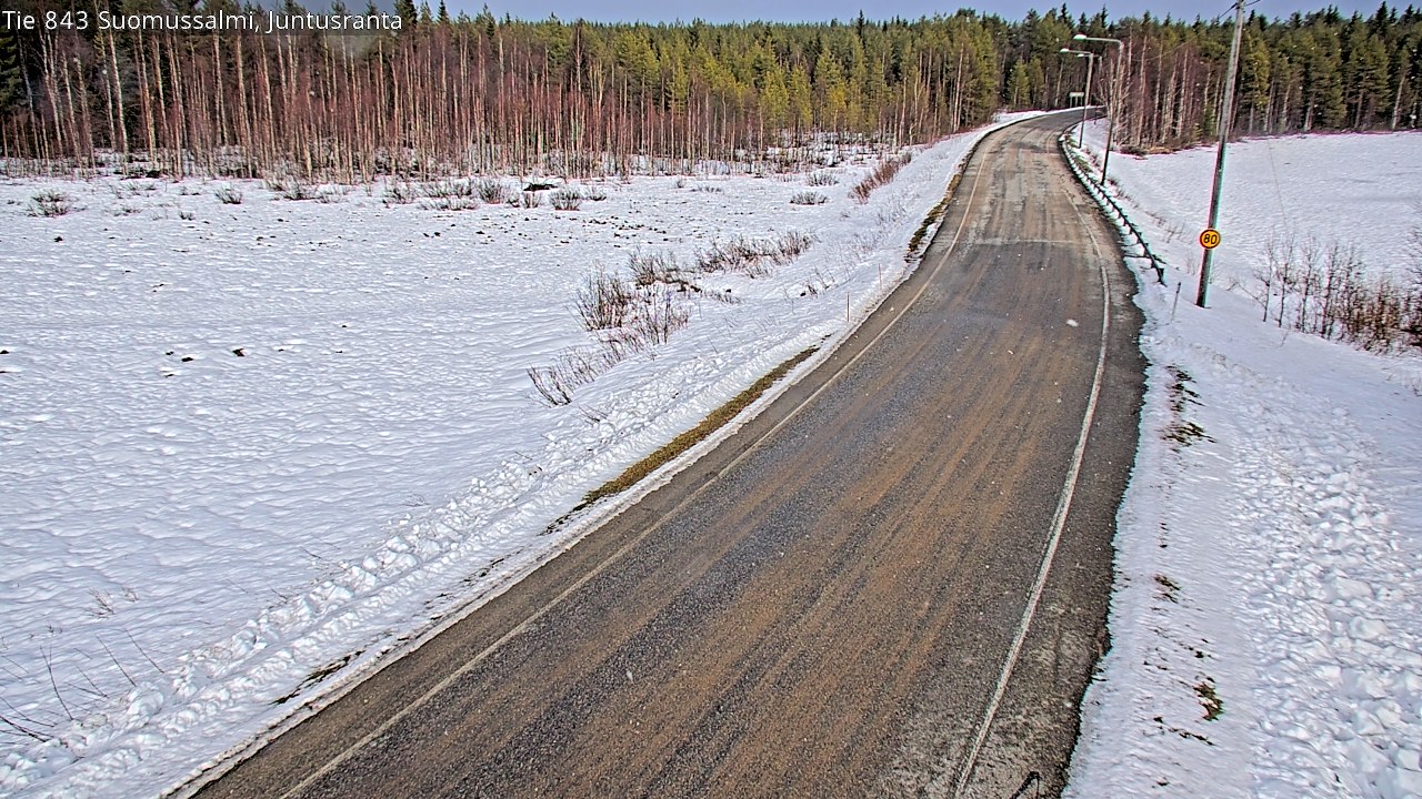 Kelikamerat Kuva Tie 843 Suomussalmi, Juntusranta, Suomussalmi, Kainuu