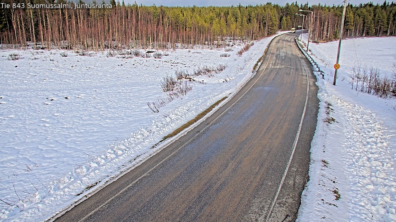 Kelikamerat Kuva Tie 843 Suomussalmi, Juntusranta, Suomussalmi, Kainuu