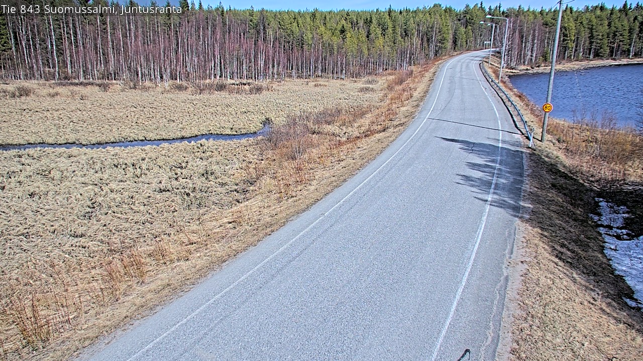 Kelikamerat Kuva Tie 843 Suomussalmi, Juntusranta, Suomussalmi, Kainuu