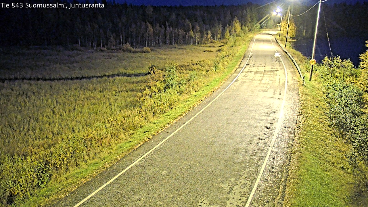 Kelikamerat Kuva Tie 843 Suomussalmi, Juntusranta, Suomussalmi, Kainuu