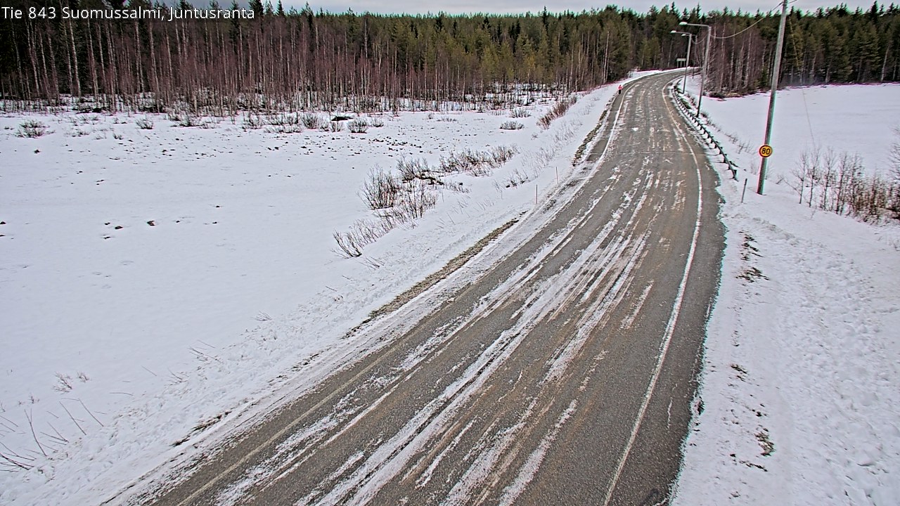 Kelikamerat Kuva Tie 843 Suomussalmi, Juntusranta, Suomussalmi, Kainuu