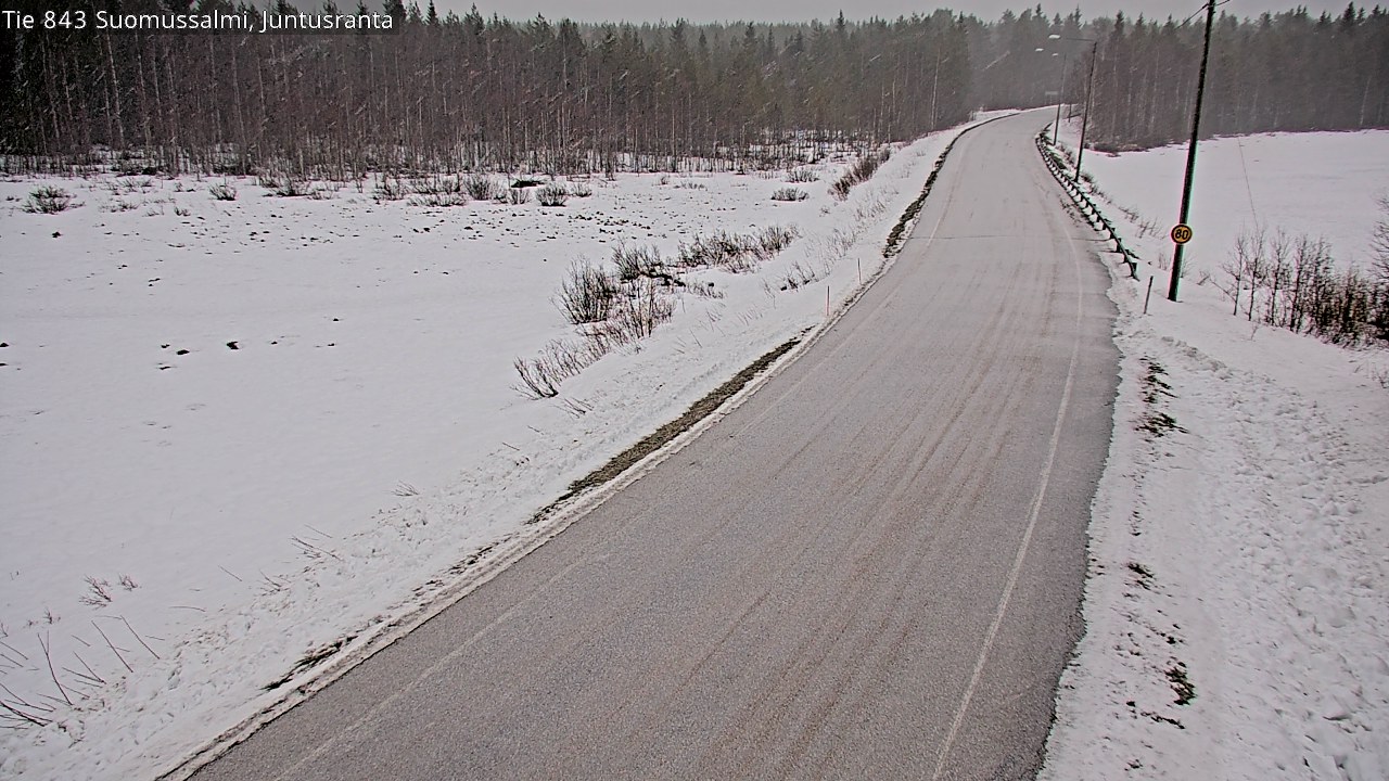 Kelikamerat Kuva Tie 843 Suomussalmi, Juntusranta, Suomussalmi, Kainuu