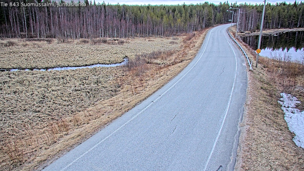 Kelikamerat Kuva Tie 843 Suomussalmi, Juntusranta, Suomussalmi, Kainuu