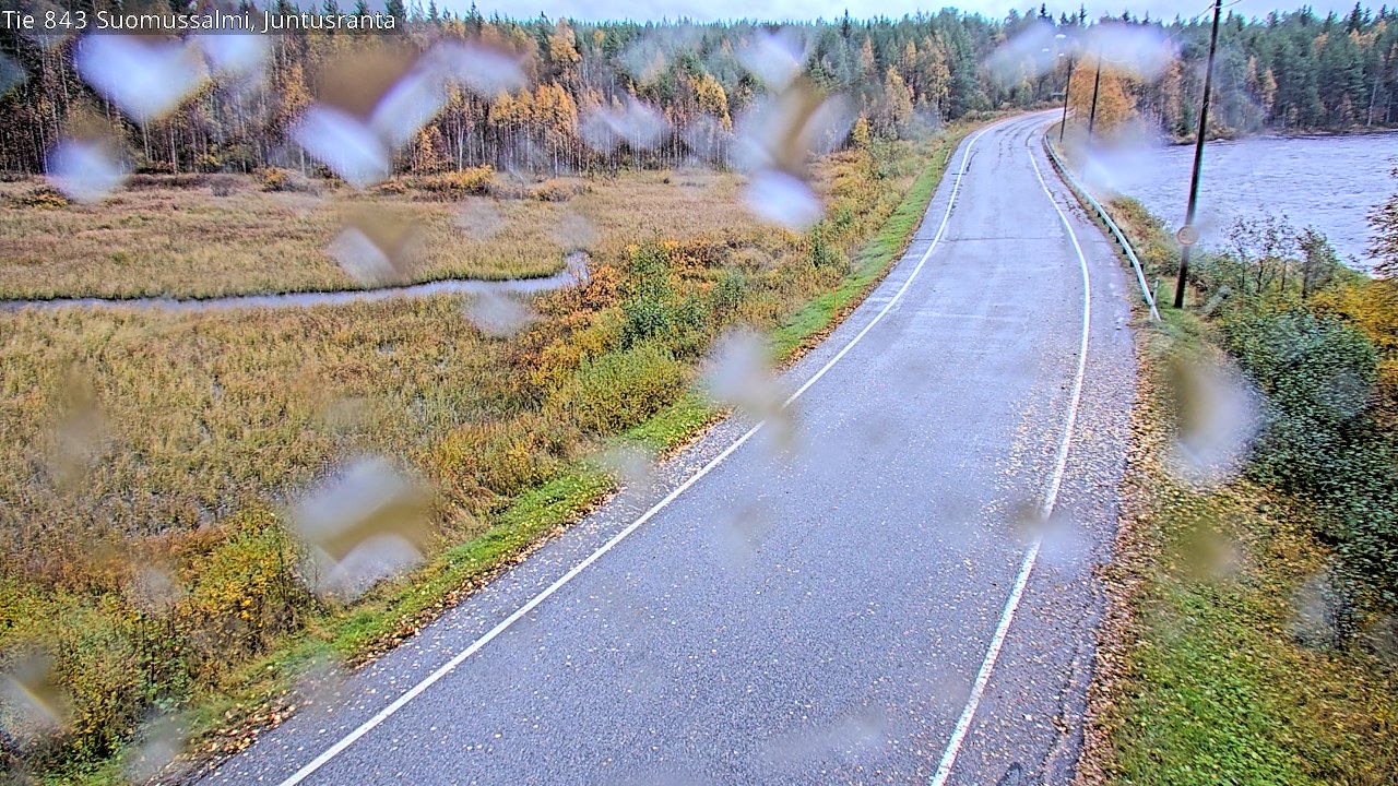 Weather Camera Image Väg 843 Suomussalmi, Juntusranta, Suomussalmi, Kainuu