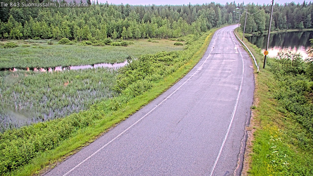 Kelikamerat Kuva Tie 843 Suomussalmi, Juntusranta, Suomussalmi, Kainuu