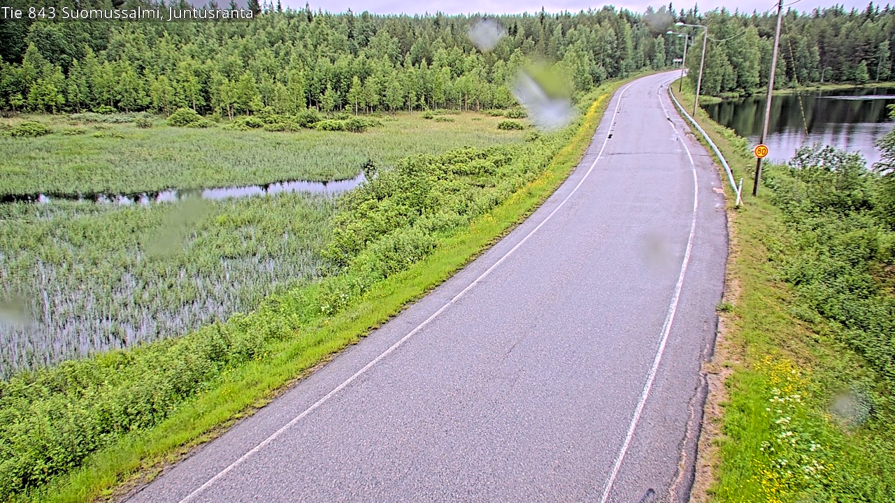 Kelikamerat Kuva Tie 843 Suomussalmi, Juntusranta, Suomussalmi, Kainuu