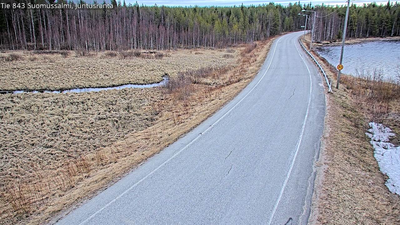 Kelikamerat Kuva Tie 843 Suomussalmi, Juntusranta, Suomussalmi, Kainuu