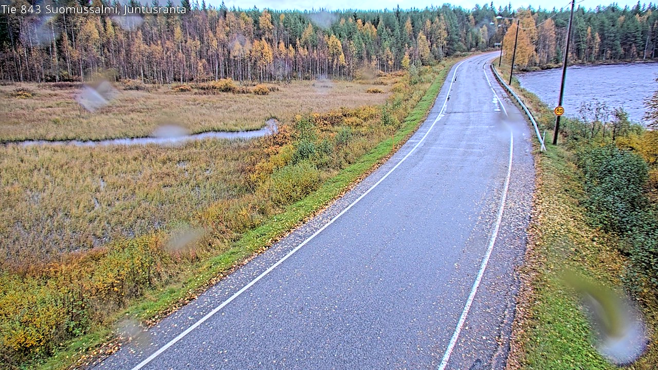 Weather Camera Image Väg 843 Suomussalmi, Juntusranta, Suomussalmi, Kainuu
