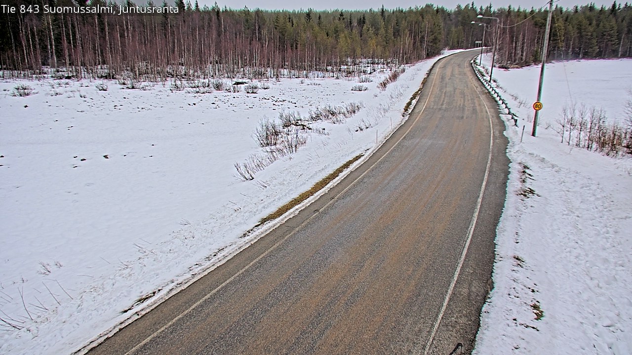 Kelikamerat Kuva Tie 843 Suomussalmi, Juntusranta, Suomussalmi, Kainuu