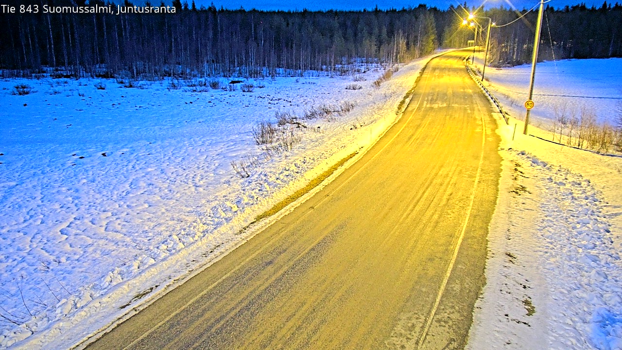 Kelikamerat Kuva Tie 843 Suomussalmi, Juntusranta, Suomussalmi, Kainuu