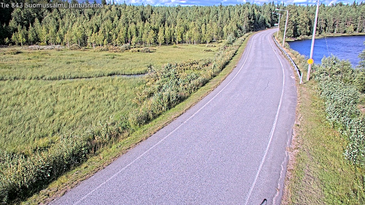 Kelikamerat Kuva Tie 843 Suomussalmi, Juntusranta, Suomussalmi, Kainuu