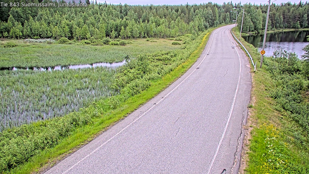Kelikamerat Kuva Tie 843 Suomussalmi, Juntusranta, Suomussalmi, Kainuu