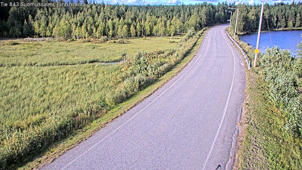 Kelikamerat Kuva Tie 843 Suomussalmi, Juntusranta, Suomussalmi, Kainuu