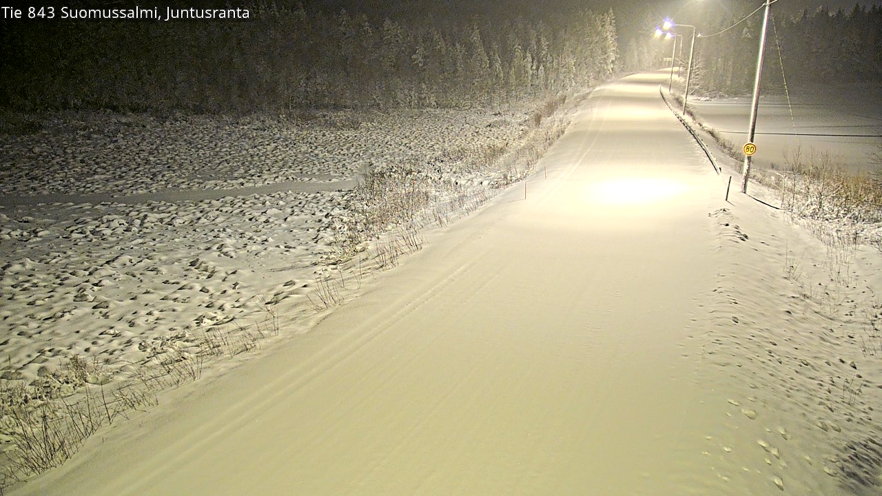 Weather Camera Image Road 843 Suomussalmi, Juntusranta, Suomussalmi, Kainuu