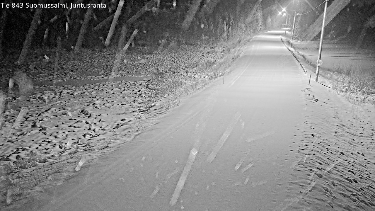 Weather Camera Image Road 843 Suomussalmi, Juntusranta, Suomussalmi, Kainuu