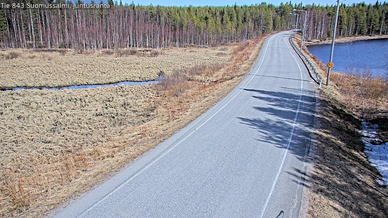 Kelikamerat Kuva Tie 843 Suomussalmi, Juntusranta, Suomussalmi, Kainuu
