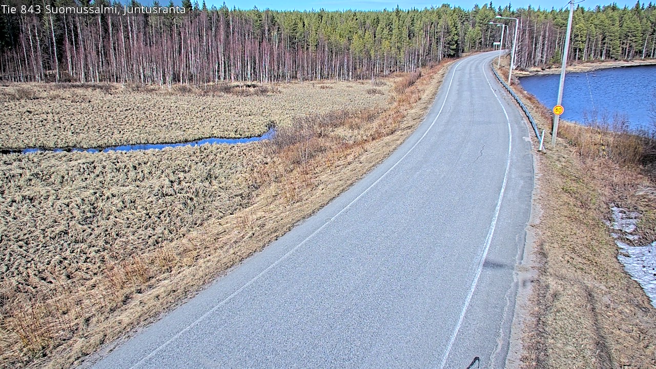 Kelikamerat Kuva Tie 843 Suomussalmi, Juntusranta, Suomussalmi, Kainuu