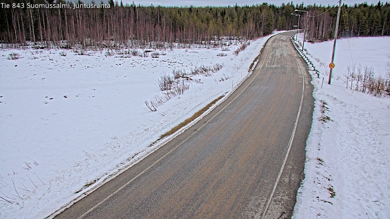 Kelikamerat Kuva Tie 843 Suomussalmi, Juntusranta, Suomussalmi, Kainuu