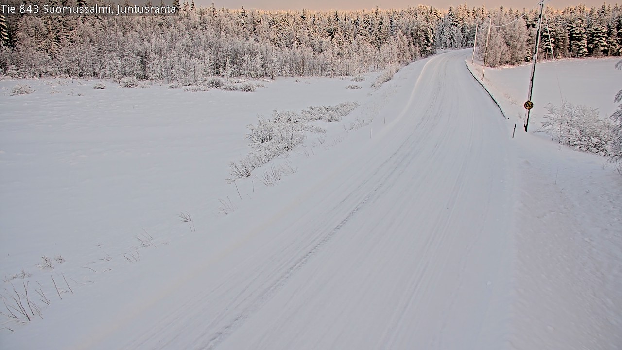 Kelikamerat Kuva Tie 843 Suomussalmi, Juntusranta, Suomussalmi, Kainuu