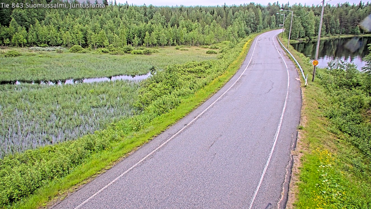 Kelikamerat Kuva Tie 843 Suomussalmi, Juntusranta, Suomussalmi, Kainuu