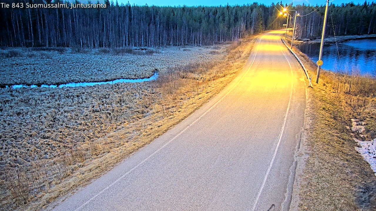 Kelikamerat Kuva Tie 843 Suomussalmi, Juntusranta, Suomussalmi, Kainuu