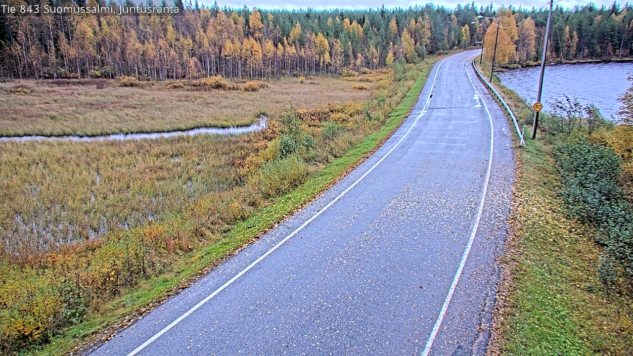 Weather Camera Image Road 843 Suomussalmi, Juntusranta, Suomussalmi, Kainuu