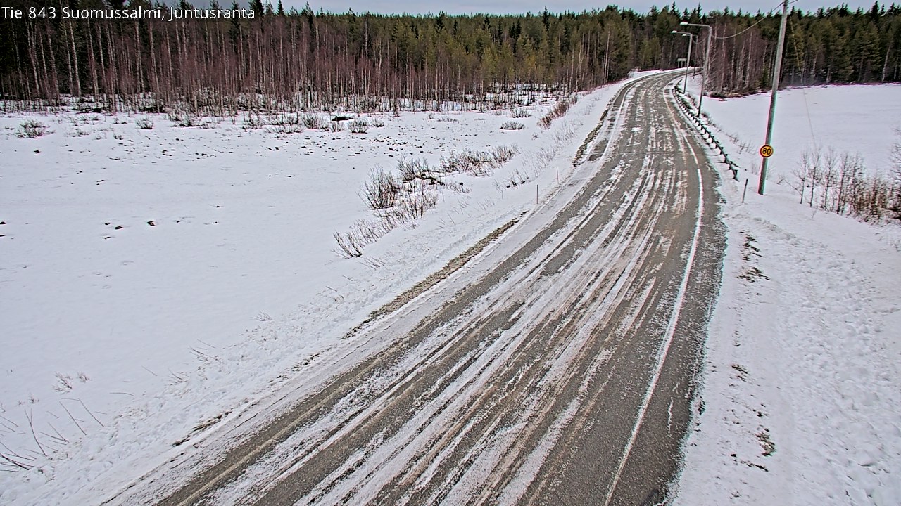 Kelikamerat Kuva Tie 843 Suomussalmi, Juntusranta, Suomussalmi, Kainuu