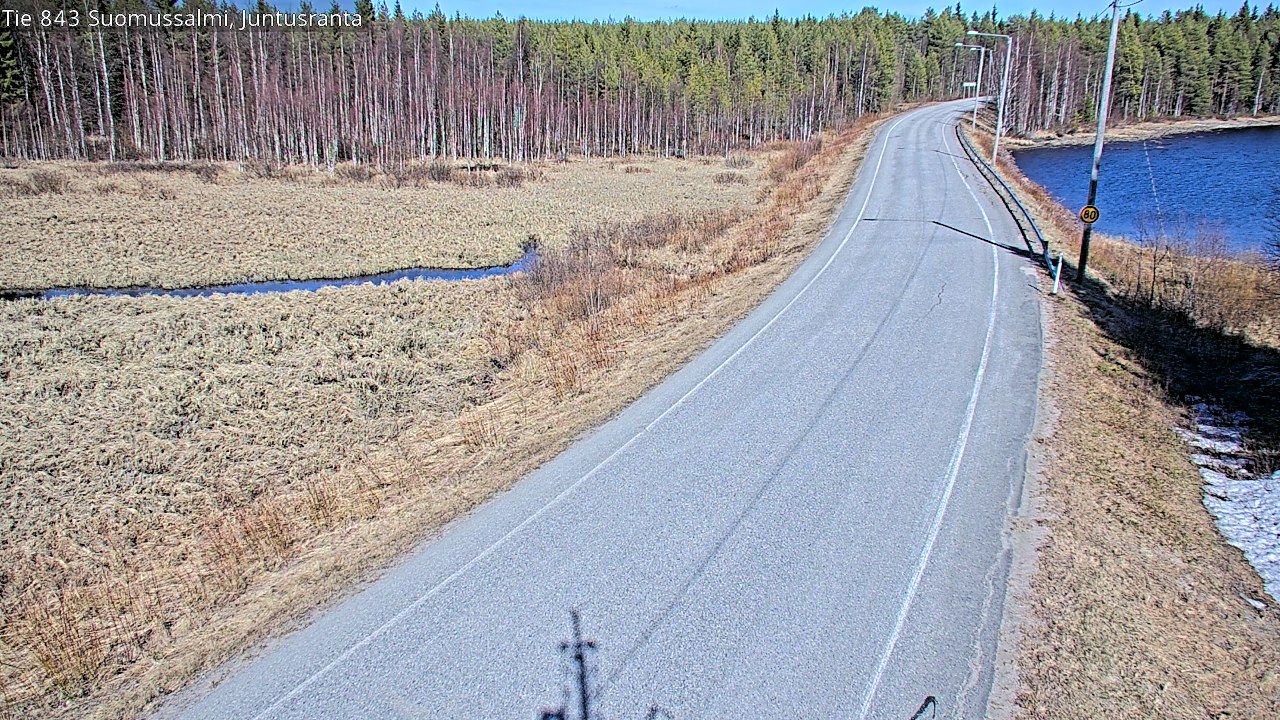 Kelikamerat Kuva Tie 843 Suomussalmi, Juntusranta, Suomussalmi, Kainuu