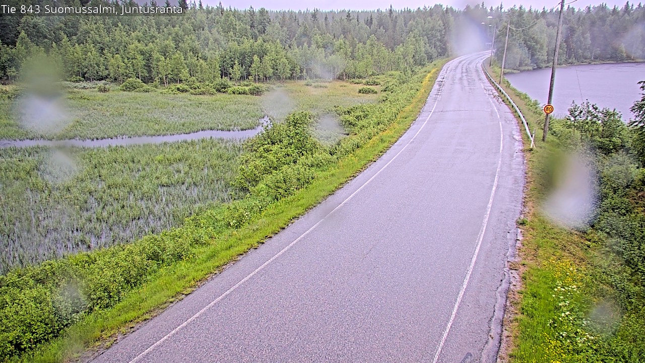 Kelikamerat Kuva Tie 843 Suomussalmi, Juntusranta, Suomussalmi, Kainuu