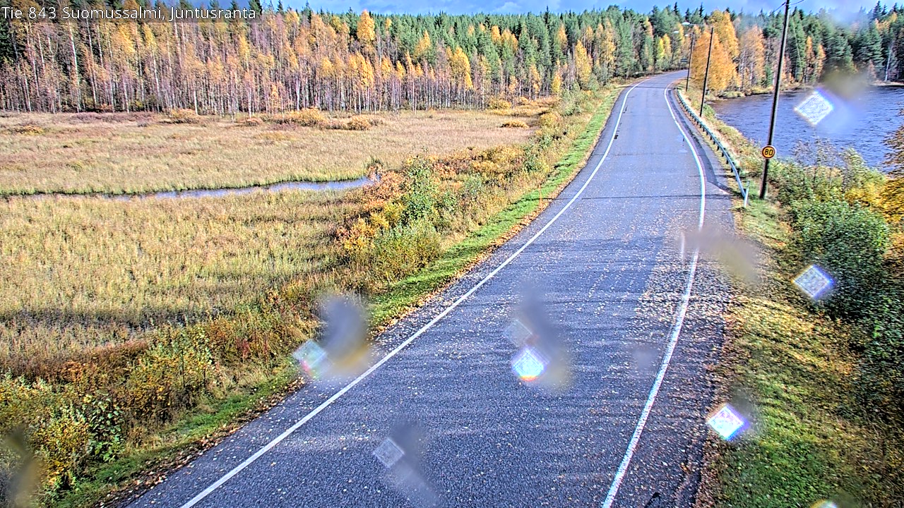 Weather Camera Image Väg 843 Suomussalmi, Juntusranta, Suomussalmi, Kainuu