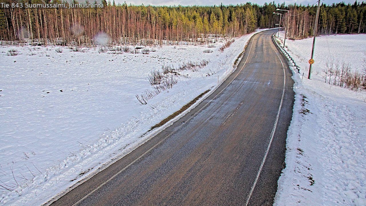 Kelikamerat Kuva Tie 843 Suomussalmi, Juntusranta, Suomussalmi, Kainuu