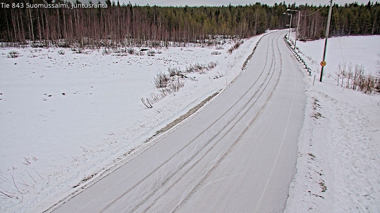 Kelikamerat Kuva Tie 843 Suomussalmi, Juntusranta, Suomussalmi, Kainuu